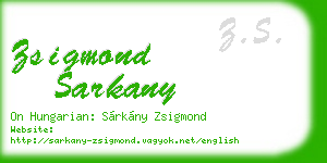 zsigmond sarkany business card